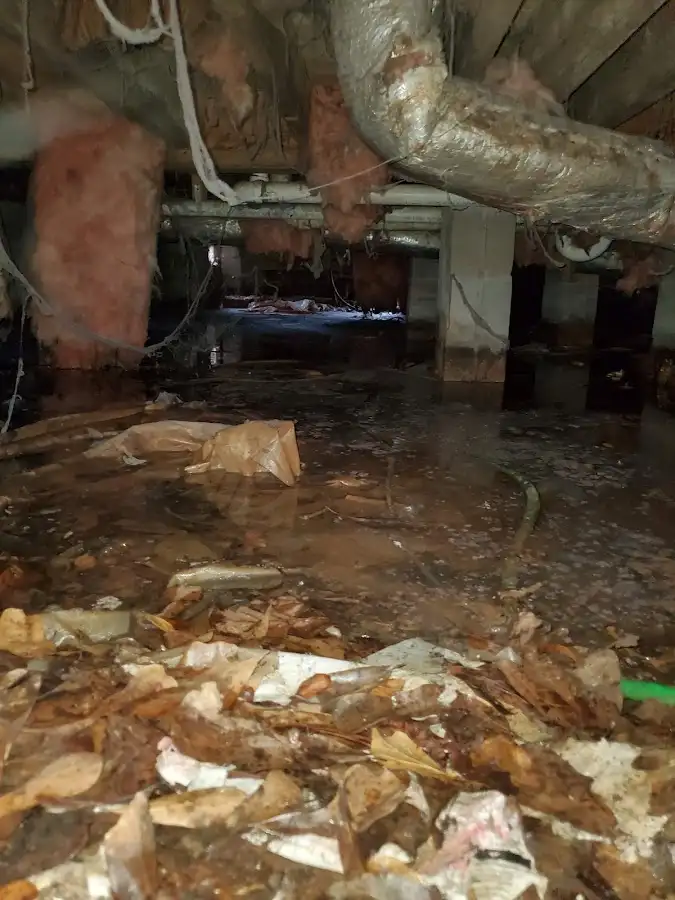 Crawl space flood assessment for Commercial Water Damage Restoration in Payson