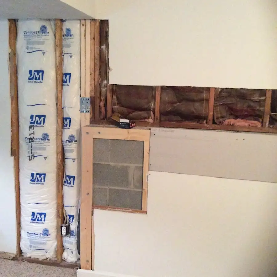Wall insulation replacement during Contents Cleaning & Restoration in Payson